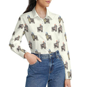 Watercolor Black Cocker Spaniels Christmas Women's Shirt-Apparel-Apparel, Christmas, Cocker Spaniel, Dog Mom Gifts, Shirt-39