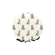 Load image into Gallery viewer, Watercolor Black Labrador Christmas Elastic Reusable Shower Caps-Accessories-Accessories, Black Labrador, Christmas, Dog Mom Gifts, Labrador-2
