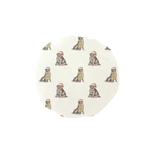 Load image into Gallery viewer, Watercolor Black Labrador Christmas Elastic Reusable Shower Caps-Accessories-Accessories, Black Labrador, Christmas, Dog Mom Gifts, Labrador-Ivory White-ONE SIZE-1