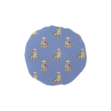 Load image into Gallery viewer, Watercolor Black Labrador Christmas Elastic Reusable Shower Caps-Accessories-Accessories, Black Labrador, Christmas, Dog Mom Gifts, Labrador-Slate Blue-ONE SIZE-9
