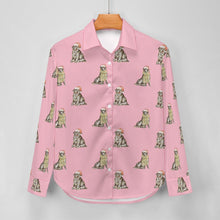 Load image into Gallery viewer, Watercolor Black Labrador Christmas Women's Shirt-Apparel-Apparel, Black Labrador, Christmas, Dog Mom Gifts, Labrador, Shirt-17