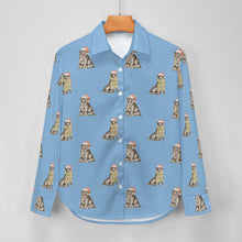 Load image into Gallery viewer, Watercolor Black Labrador Christmas Women's Shirt-Apparel-Apparel, Black Labrador, Christmas, Dog Mom Gifts, Labrador, Shirt-22