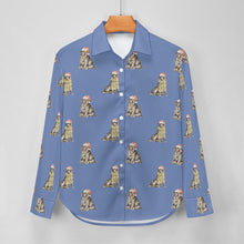 Load image into Gallery viewer, Watercolor Black Labrador Christmas Women's Shirt-Apparel-Apparel, Black Labrador, Christmas, Dog Mom Gifts, Labrador, Shirt-25