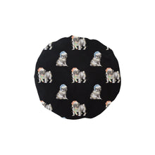 Load image into Gallery viewer, Watercolor Black Pug Puppies Christmas Elastic Reusable Shower Caps-Accessories-Accessories, Christmas, Dog Mom Gifts, Pug, Pug - Black-Midnight Black-ONE SIZE-17