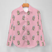 Watercolor Black Tan Cocker Spaniels Christmas Women's Shirt-Apparel-Apparel, Christmas, Cocker Spaniel, Dog Mom Gifts, Shirt-16