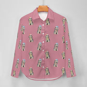 Watercolor Black Tan Cocker Spaniels Christmas Women's Shirt-Apparel-Apparel, Christmas, Cocker Spaniel, Dog Mom Gifts, Shirt-19