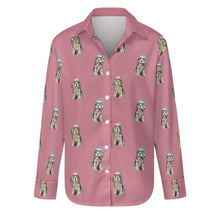 Load image into Gallery viewer, Watercolor Black Tan Cocker Spaniels Christmas Women&#39;s Shirt-Apparel-Apparel, Christmas, Cocker Spaniel, Dog Mom Gifts, Shirt-Dusty Pink-S-20