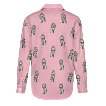 Watercolor Black Tan Cocker Spaniels Women's Shirt-Apparel-Apparel, Cocker Spaniel, Dog Mom Gifts, Shirt-18
