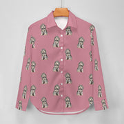 Watercolor Black Tan Cocker Spaniels Women's Shirt-Apparel-Apparel, Cocker Spaniel, Dog Mom Gifts, Shirt-19