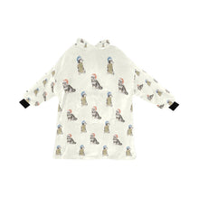 Load image into Gallery viewer, Watercolor Black Tan Shiba Inus Christmas Blanket Hoodie-Blanket-Apparel, Blanket Hoodie, Blankets, Dog Mom Gifts, Shiba Inu-Ivory White-ONE SIZE-13