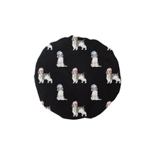 Load image into Gallery viewer, Watercolor Black Tri Springer Spaniel Christmas Elastic Reusable Shower Caps-Accessories-Accessories, Christmas, Dog Mom Gifts, English Springer Spaniel-Black-ONE SIZE-17