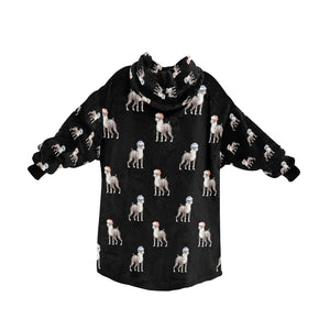 Watercolor Black White Boxer Dogs Christmas-34