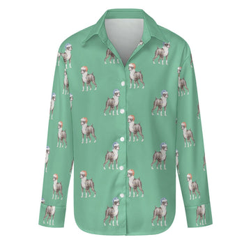 Watercolor Black White Boxer Dogs Christmas-S-MediumAquaMarine-24