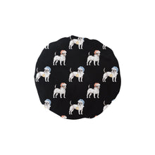 Load image into Gallery viewer, Watercolor Black White Russell Terriers Christmas Elastic Reusable Shower Caps-Accessories-Accessories, Christmas, Dog Mom Gifts, Jack Russell Terrier-Black-ONE SIZE-18