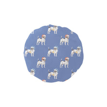 Load image into Gallery viewer, Watercolor Black White Russell Terriers Christmas Elastic Reusable Shower Caps-Accessories-Accessories, Christmas, Dog Mom Gifts, Jack Russell Terrier-CornflowerBlue-ONE SIZE-8