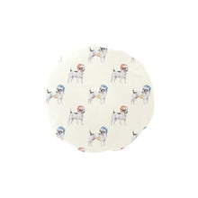 Load image into Gallery viewer, Watercolor Black White Russell Terriers Christmas Elastic Reusable Shower Caps-Accessories-Accessories, Christmas, Dog Mom Gifts, Jack Russell Terrier-Ivory-ONE SIZE-1