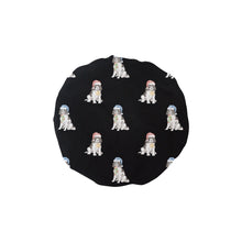 Load image into Gallery viewer, Watercolor Black White Springer Spaniel Christmas Elastic Reusable Shower Caps-Accessories-Accessories, Christmas, Dog Mom Gifts, English Springer Spaniel-Black-ONE SIZE-17