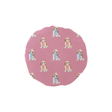 Load image into Gallery viewer, Watercolor Blenheim King Charles Spaniels Christmas Reusable Shower Caps-Accessories-Accessories, Cavalier King Charles Spaniel, Christmas, Dog Mom Gifts-Dusty Pink-ONE SIZE-11