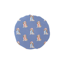 Load image into Gallery viewer, Watercolor Blenheim King Charles Spaniels Christmas Reusable Shower Caps-Accessories-Accessories, Cavalier King Charles Spaniel, Christmas, Dog Mom Gifts-Slate Blue-ONE SIZE-12