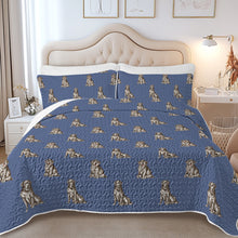 Load image into Gallery viewer, Watercolor Bliss Black Labradors Quilted Bedding Set-Bedding-Bedding,Blankets,Christmas,Home Decor-7