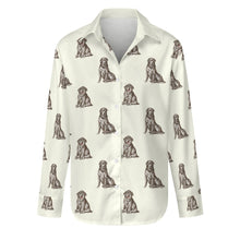 Load image into Gallery viewer, Watercolor Bliss Black Labradors Women's Shirt - 9 Colors-Apparel-Apparel, Black Labrador, Dog Mom Gifts, Labrador, Shirt-Ivory White-S-14