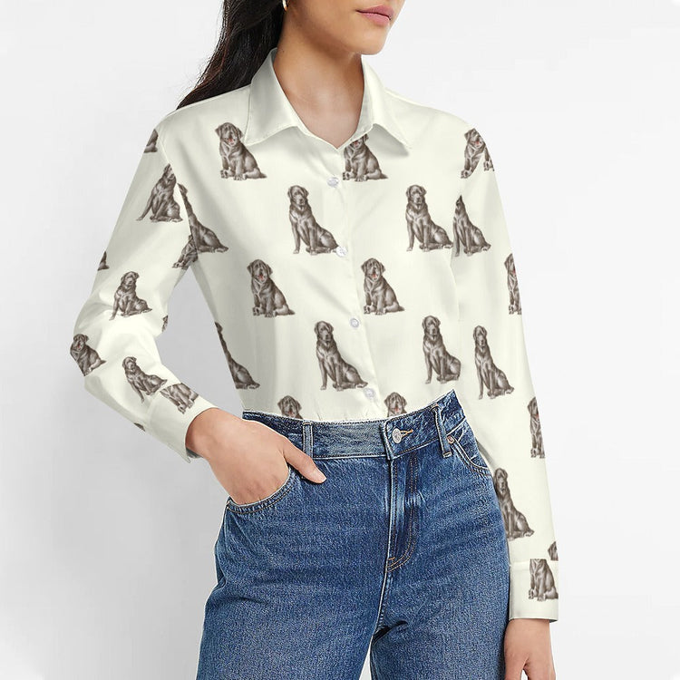 Watercolor Bliss Black Labradors Womens Shirt 750x