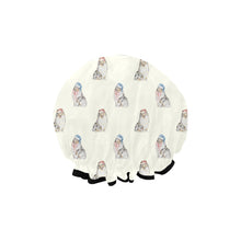 Load image into Gallery viewer, Watercolor Blue Merle Shelties Collies Christmas Elastic Reusable Shower Caps-Accessories-Accessories, Christmas, Dog Mom Gifts, Rough Collie, Shetland Sheepdog-2