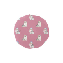 Load image into Gallery viewer, Watercolor Blue Merle Shelties Collies Christmas Elastic Reusable Shower Caps-Accessories-Accessories, Christmas, Dog Mom Gifts, Rough Collie, Shetland Sheepdog-PaleVioletRed-ONE SIZE-5