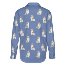 Load image into Gallery viewer, Watercolor Blue Merle Shelties Collies Women&#39;s Shirt-Apparel-Apparel, Dog Mom Gifts, Rough Collie, Shirt-27