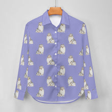 Load image into Gallery viewer, Watercolor Blue Merle Shelties Collies Women&#39;s Shirt-Apparel-Apparel, Dog Mom Gifts, Rough Collie, Shirt-31