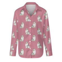 Load image into Gallery viewer, Watercolor Blue Merle Shelties Collies Women&#39;s Shirt-Apparel-Apparel, Dog Mom Gifts, Rough Collie, Shirt-S-Dusty Pink-20