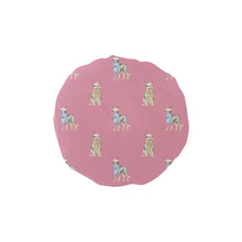 Load image into Gallery viewer, Watercolor Blue Speckle Blue Heelers Christmas Reusable Shower Caps-Accessories-Accessories, Blue Heeler, Christmas, Dog Mom Gifts-Dusty Pink-ONE SIZE-10
