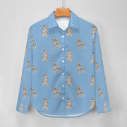 Watercolor Blue Speckle Blue Heelers Women's Shirt - 9 Colors-Apparel-Apparel, Blue Heeler, Dog Mom Gifts, Shirt-22