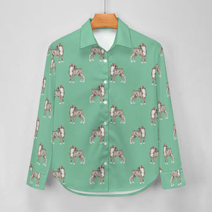 Watercolor Brindle Boxer Dogs Women's Shirt-Apparel-Apparel, Boxer, Dog Mom Gifts, Shirt-29