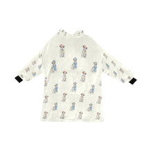 Load image into Gallery viewer, Watercolor Broken Rough Coat Russell Terriers Blanket Hoodie-Blanket-Apparel, Blanket Hoodie, Blankets, Dog Mom Gifts, Jack Russell Terrier-Ivory White-ONE SIZE-13