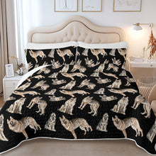 Load image into Gallery viewer, Watercolor Celebration German Shepherds Quilted Bedding Set-Bedding-Bedding,Blankets,Christmas,Home Decor-10