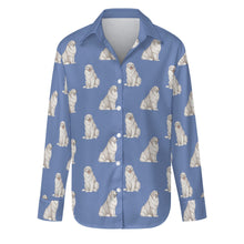 Load image into Gallery viewer, Watercolor Celebration Great Pyrenees-S-CornflowerBlue-22