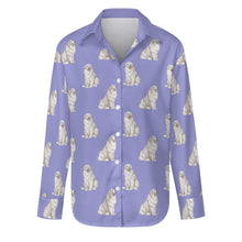 Load image into Gallery viewer, Watercolor Celebration Great Pyrenees-S-CornflowerBlue_1-31