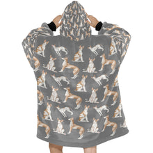 Load image into Gallery viewer, Watercolor Celebration Ibizan Hound Blanket Hoodie-Blanket-Apparel, Blanket Hoodie, Blankets, Dog Mom Gifts, Ibizan Hound-25