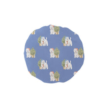 Load image into Gallery viewer, Watercolor Celebration Westie Christmas Elastic Reusable Shower Caps-Accessories-Accessories, Christmas, Dog Mom Gifts, West Highland Terrier-CornflowerBlue-ONE SIZE-9