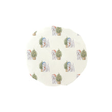 Load image into Gallery viewer, Watercolor Celebration Westie Christmas Elastic Reusable Shower Caps-Accessories-Accessories, Christmas, Dog Mom Gifts, West Highland Terrier-Ivory4-ONE SIZE-1