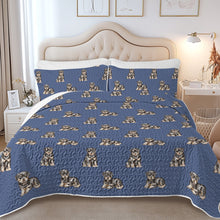 Load image into Gallery viewer, Watercolor Charm Rottweiler Puppies Quilted Bedding Set-Bedding-Bedding,Blankets,Christmas,Home Decor-12