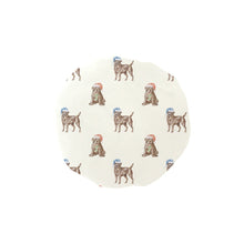 Load image into Gallery viewer, Watercolor Chocolate Labrador Christmas Elastic Reusable Shower Caps-Accessories-Accessories, Chocolate Labrador, Christmas, Dog Mom Gifts, Labrador-Ivory White-ONE SIZE-1
