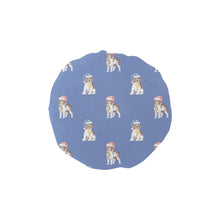 Load image into Gallery viewer, Watercolor Chocolate Tri Springer Spaniel Christmas Elastic Reusable Shower Caps-Accessories-Accessories, Christmas, Dog Mom Gifts, English Springer Spaniel-CornflowerBlue-ONE SIZE-9