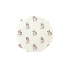 Load image into Gallery viewer, Watercolor Chocolate Tri Springer Spaniel Christmas Elastic Reusable Shower Caps-Accessories-Accessories, Christmas, Dog Mom Gifts, English Springer Spaniel-Ivory-ONE SIZE-1