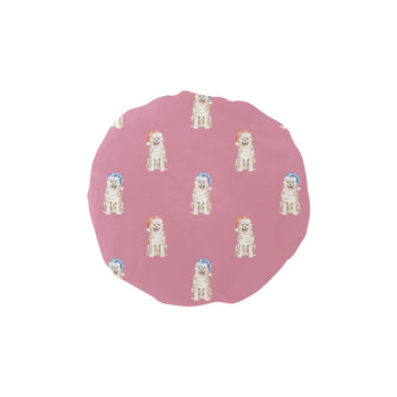 Watercolor Cream Shiba Inus Christmas Elastic Reusable Shower Caps-Accessories-Accessories, Christmas, Dog Mom Gifts, Shiba Inu-PaleVioletRed-ONE SIZE-5