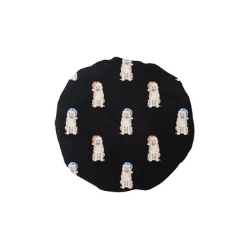 Watercolor Cream Shiba Inus Christmas Elastic Reusable Shower Caps-Accessories-Accessories, Christmas, Dog Mom Gifts, Shiba Inu-Black-ONE SIZE-17
