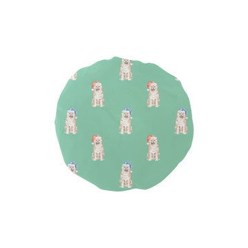 Watercolor Cream Shiba Inus Christmas Elastic Reusable Shower Caps-Accessories-Accessories, Christmas, Dog Mom Gifts, Shiba Inu-MediumAquaMarine-ONE SIZE-13