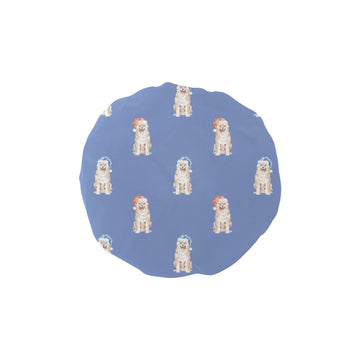 Watercolor Cream Shiba Inus Christmas Elastic Reusable Shower Caps-Accessories-Accessories, Christmas, Dog Mom Gifts, Shiba Inu-CornflowerBlue-ONE SIZE-9