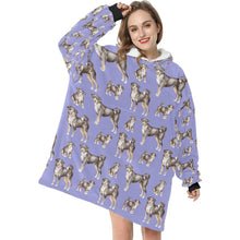 Load image into Gallery viewer, Watercolor Delight Appenzeller Sennenhunds Blanket Hoodie-Apparel-Apparel, Appenzeller Sennenhund, Blanket Hoodie, Blankets, Christmas, Dog Mom Gifts-21